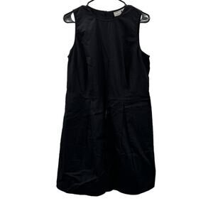 eShakti Black‎ Custom Fit 100% Cotton Sleeveless Shift Dress Size M